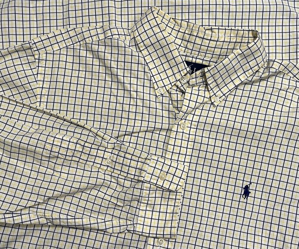 Polo Ralph Lauren Shirt Men’s XL Button Up Oxford Pony Plaid VTG preppy casual